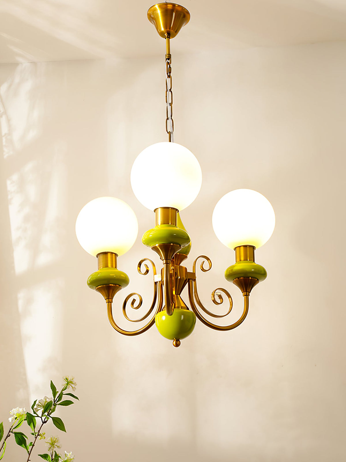 Onyx Glass Chandelier
