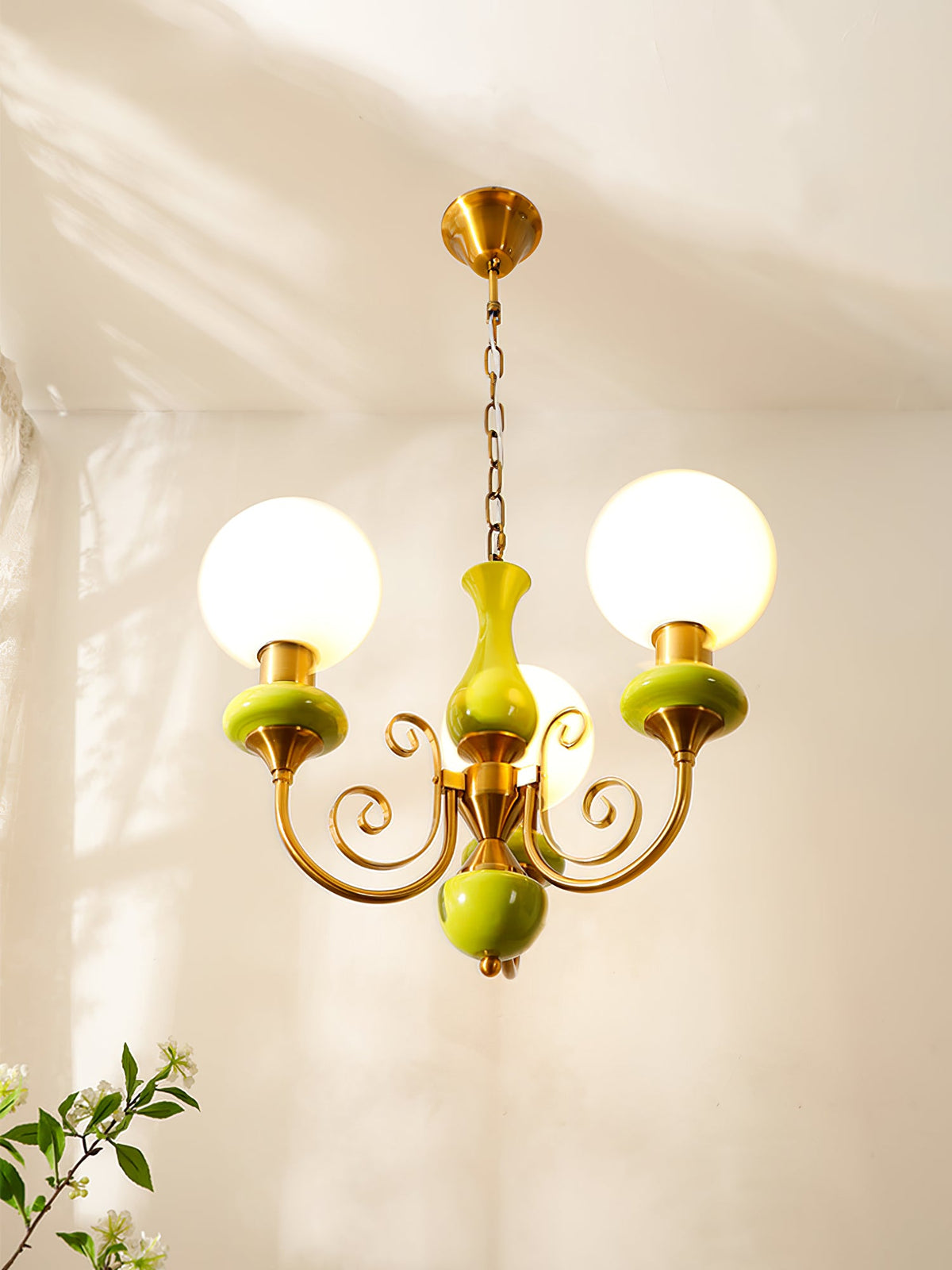 Onyx Glass Chandelier