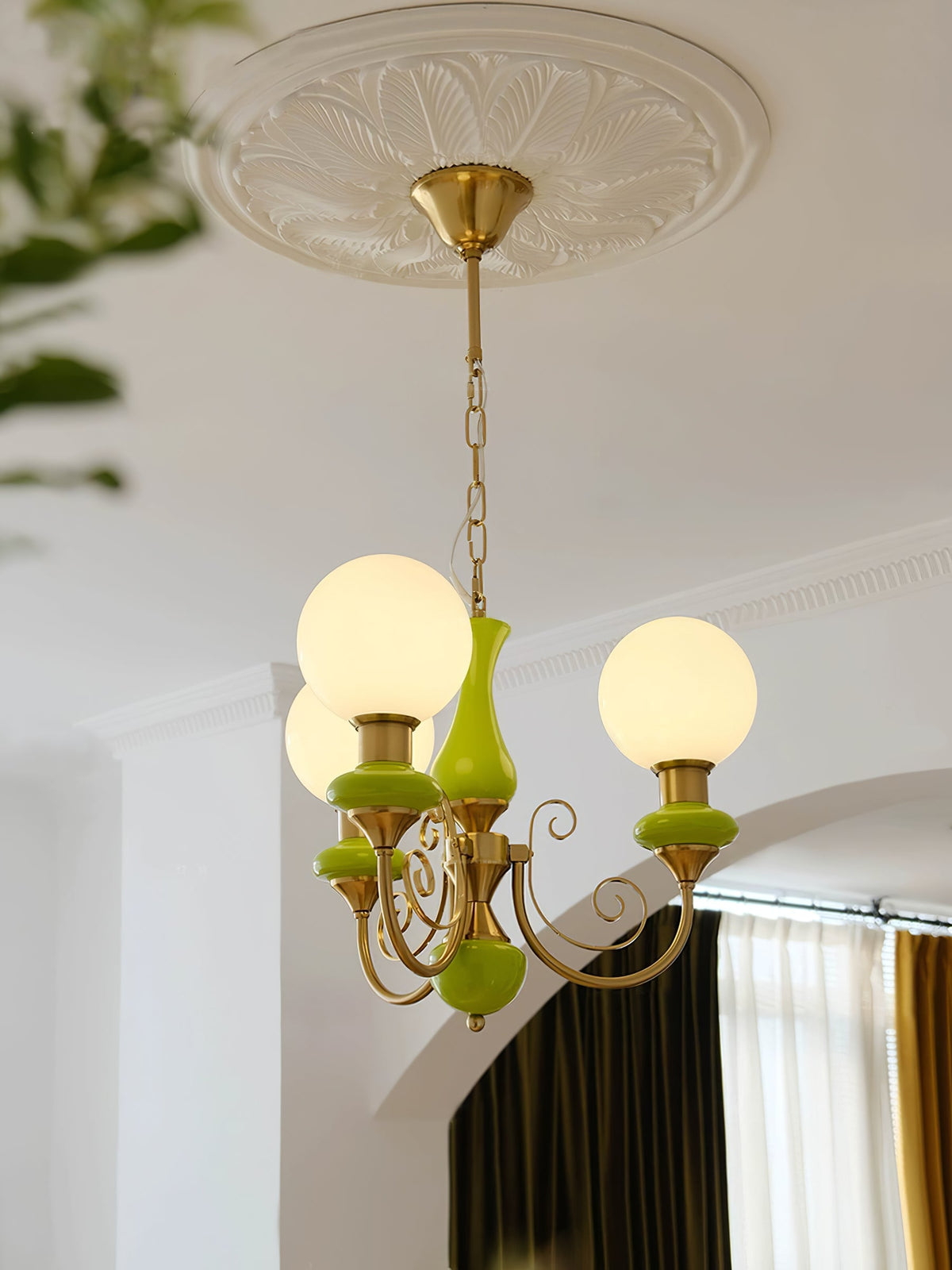 Onyx Glass Chandelier