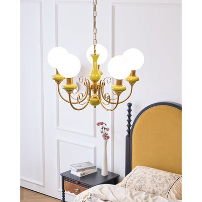Onyx Glass Chandelier
