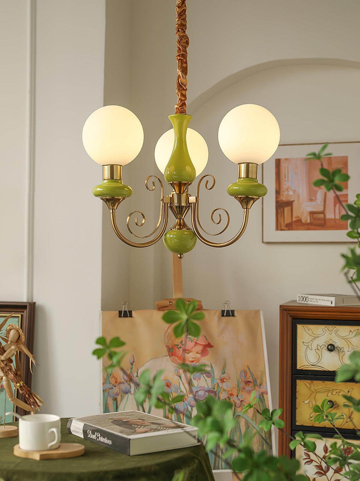 Onyx Glass Chandelier