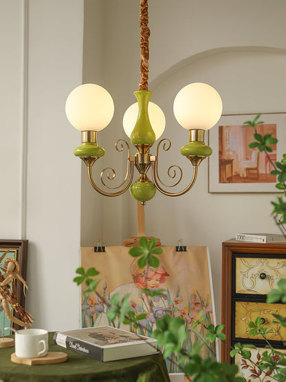 Onyx Glass Chandelier
