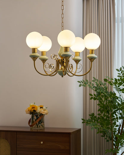 Onyx Glass Chandelier
