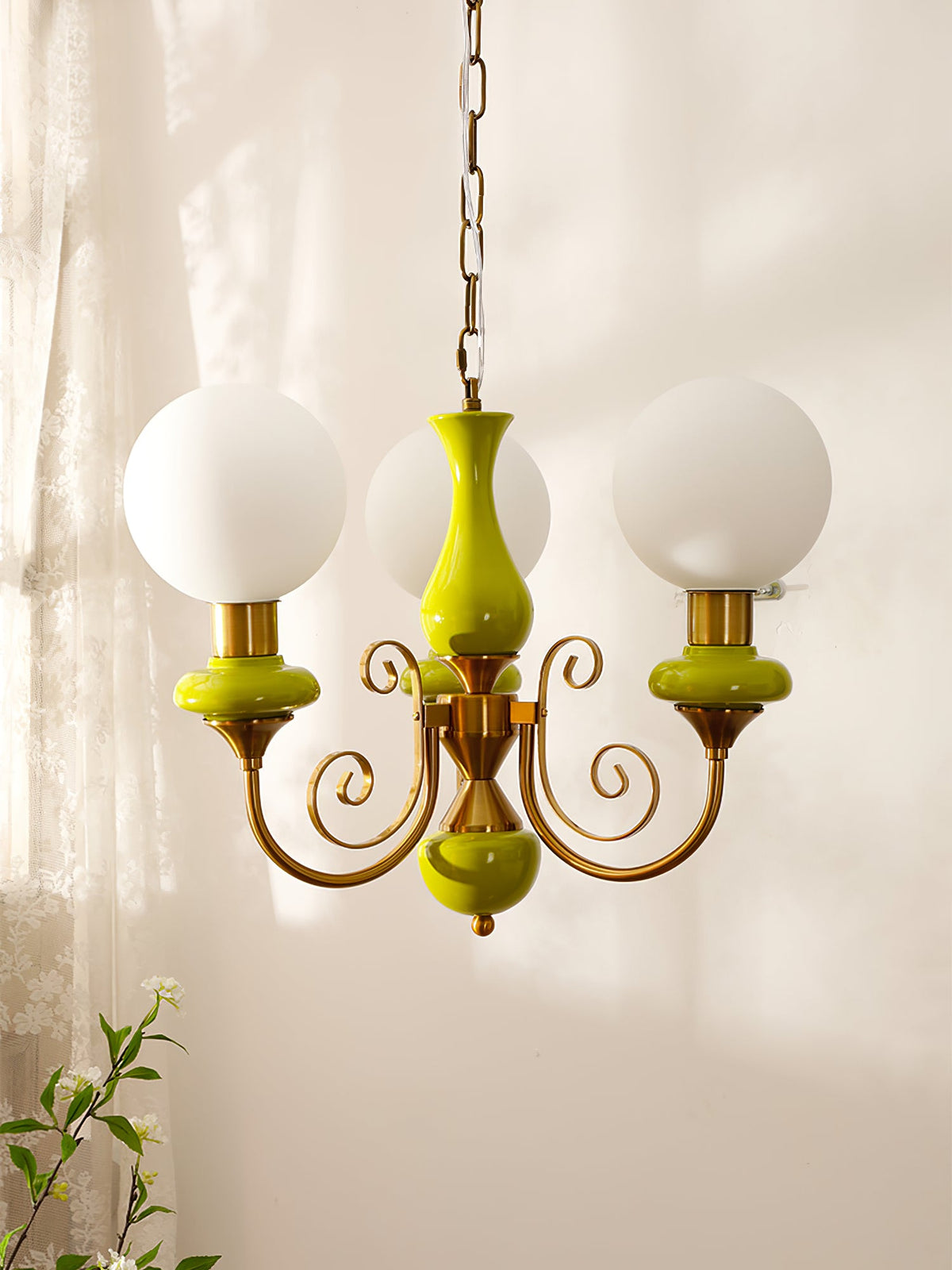Onyx Glass Chandelier