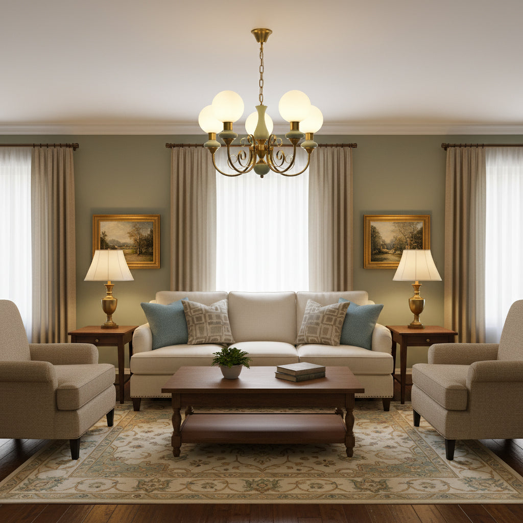 Onyx Glass Chandelier