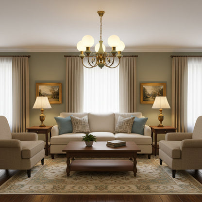 Onyx Glass Chandelier