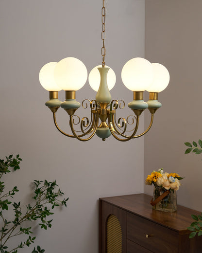 Onyx Glass Chandelier