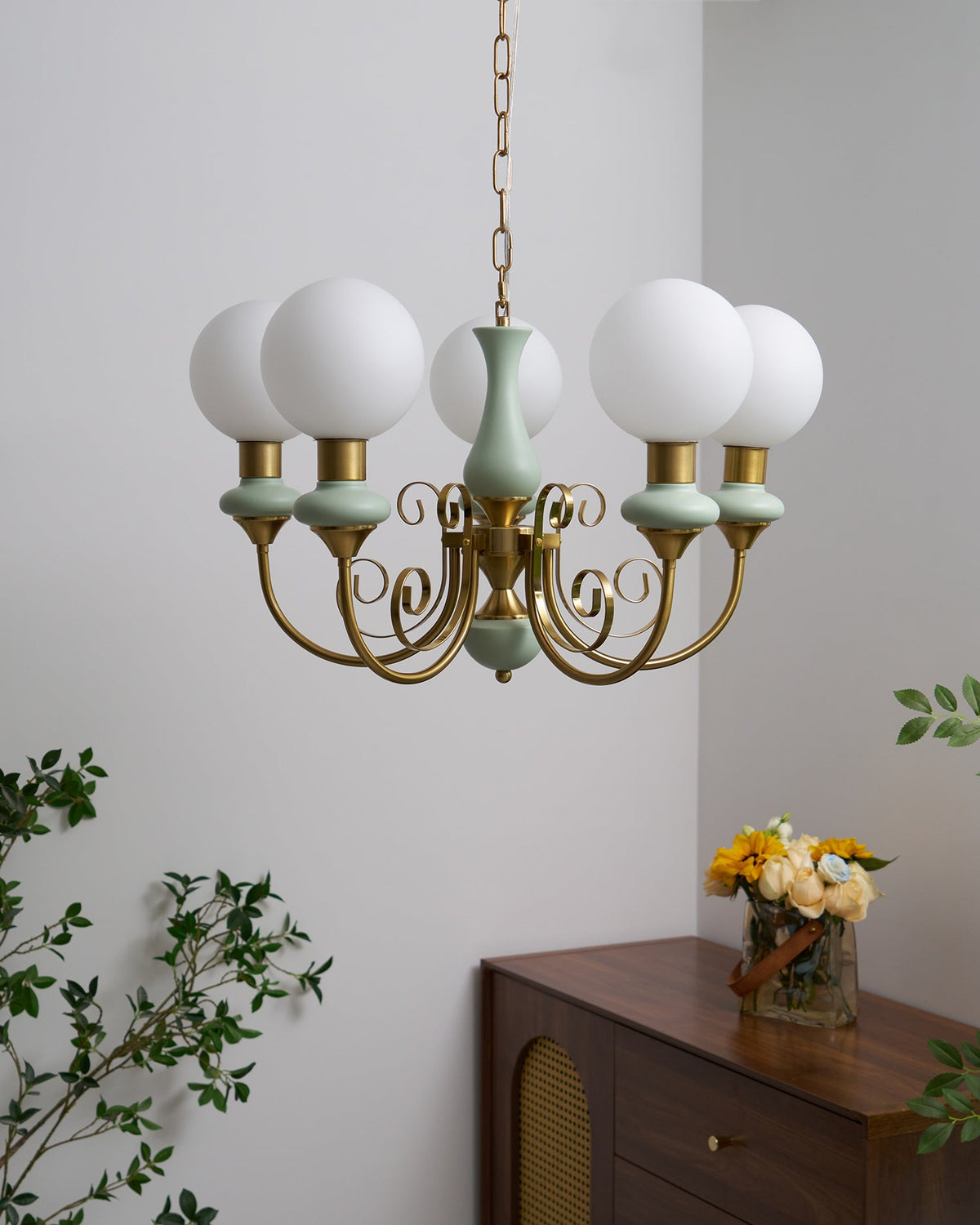 Onyx Glass Chandelier
