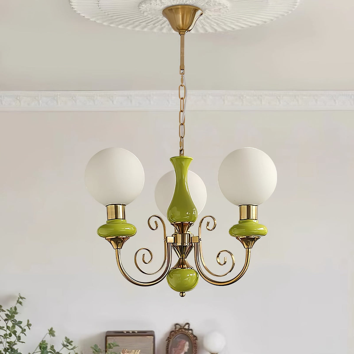 Onyx Glass Chandelier