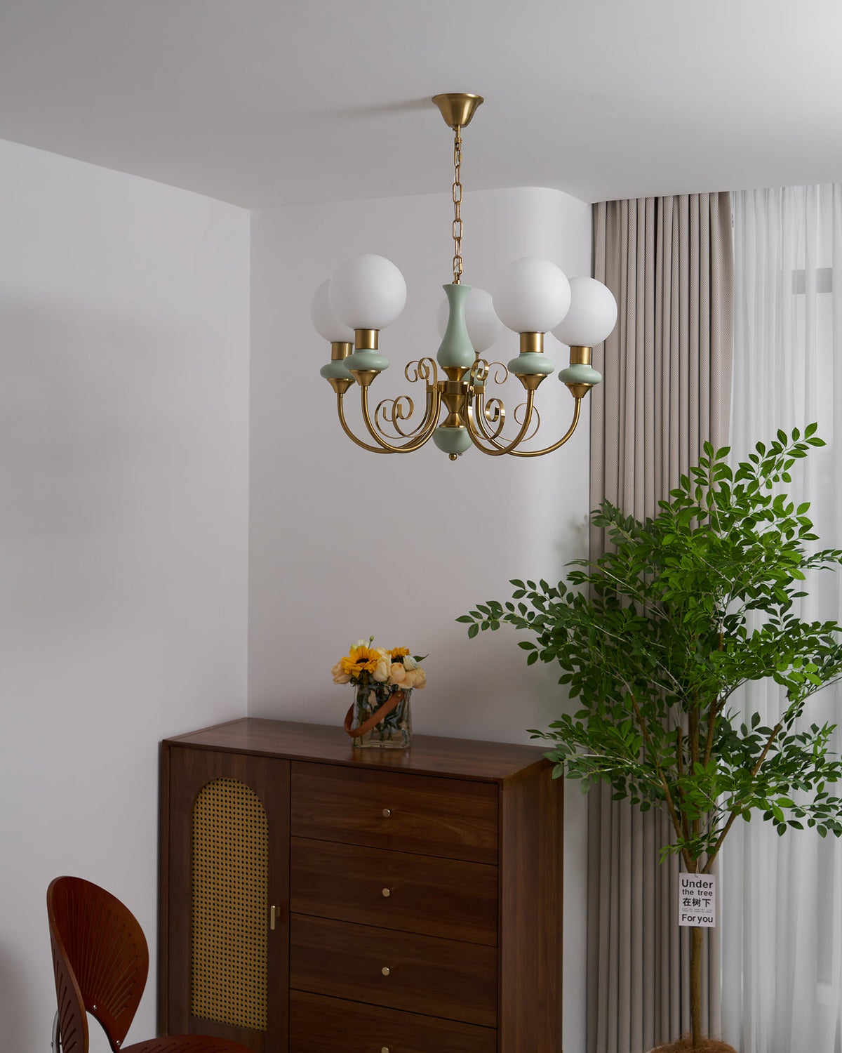 Onyx Glass Chandelier