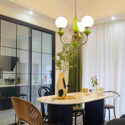 Onyx Glass Chandelier