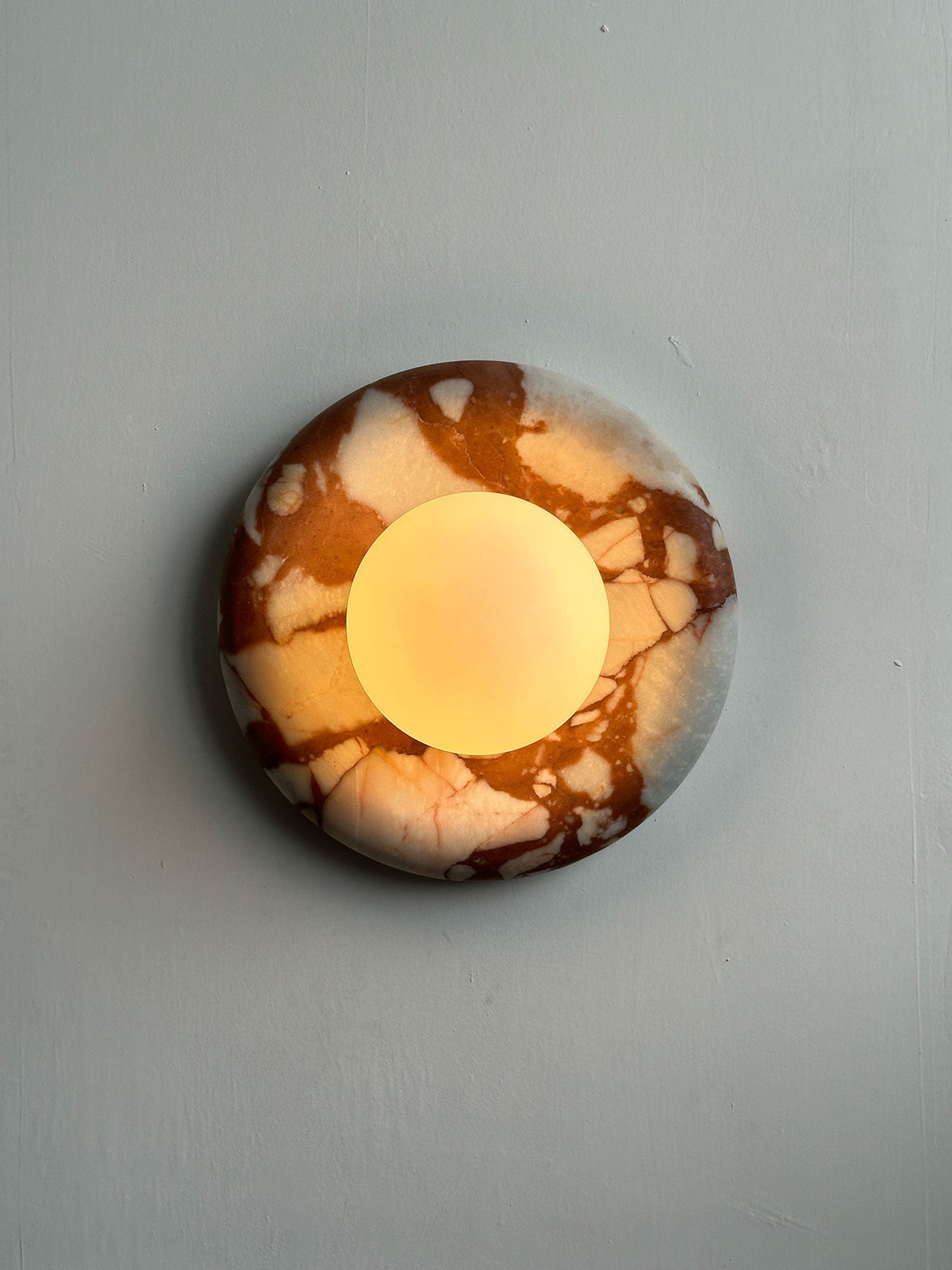 Orli Red Marble Sconce