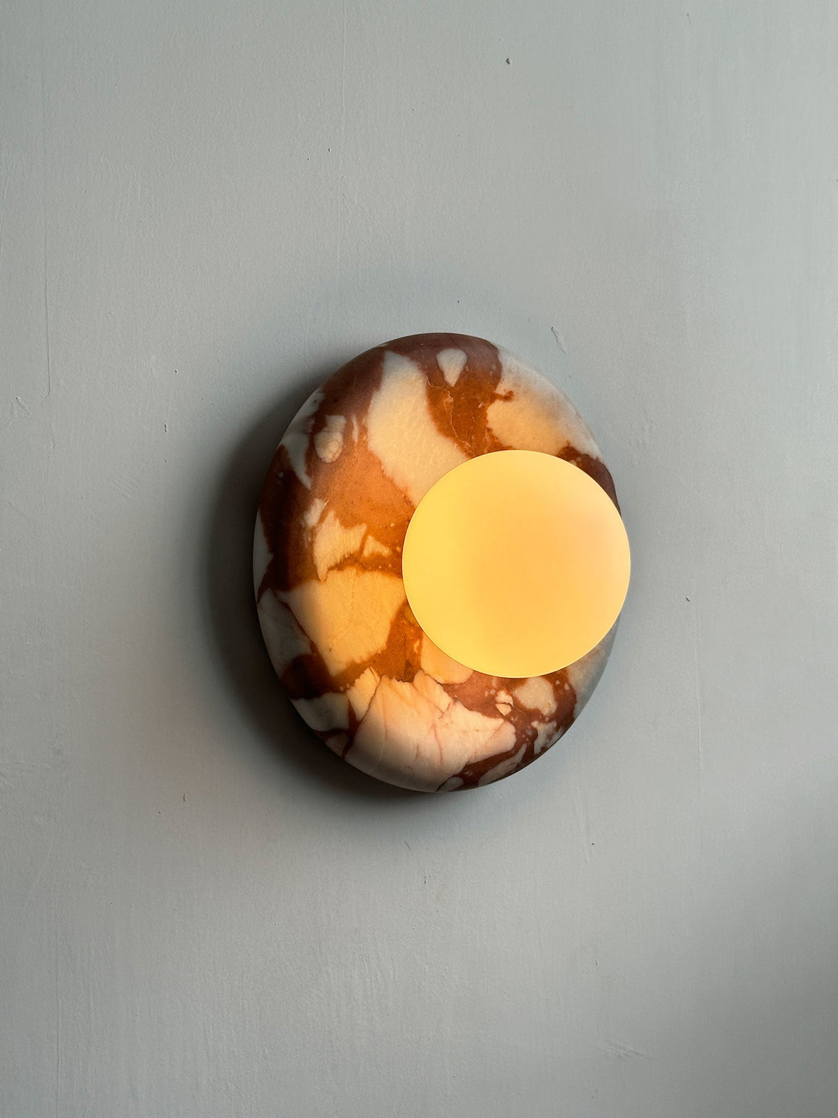 Orli Red Marble Sconce