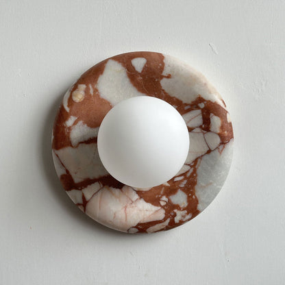 Orli Red Marble Sconce