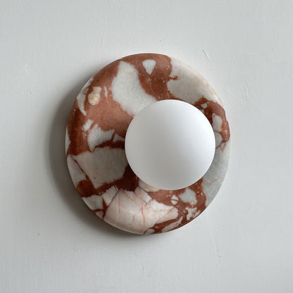 Orli Red Marble Sconce