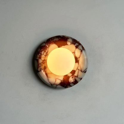 Orli Red Marble Sconce