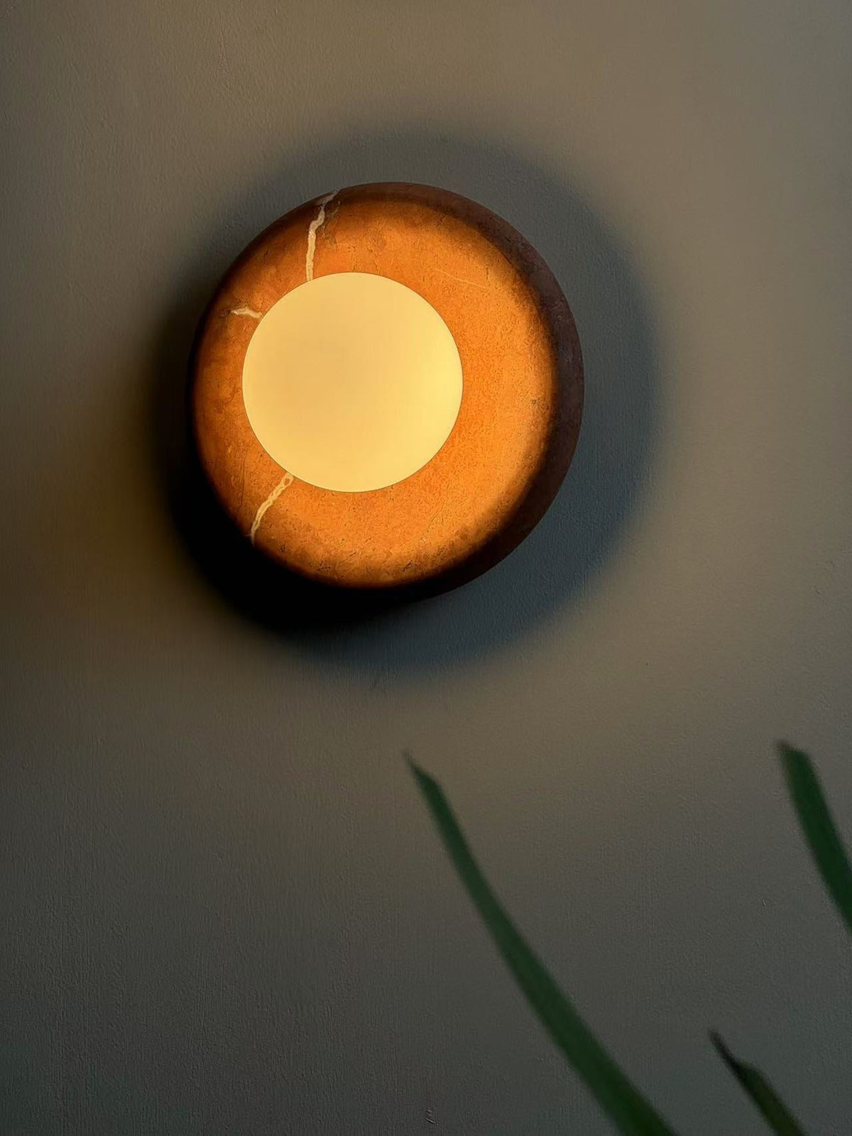 Orli Red Marble Sconce