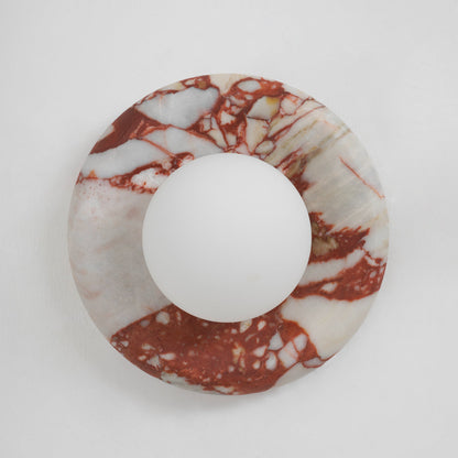 Orli Red Marble Sconce