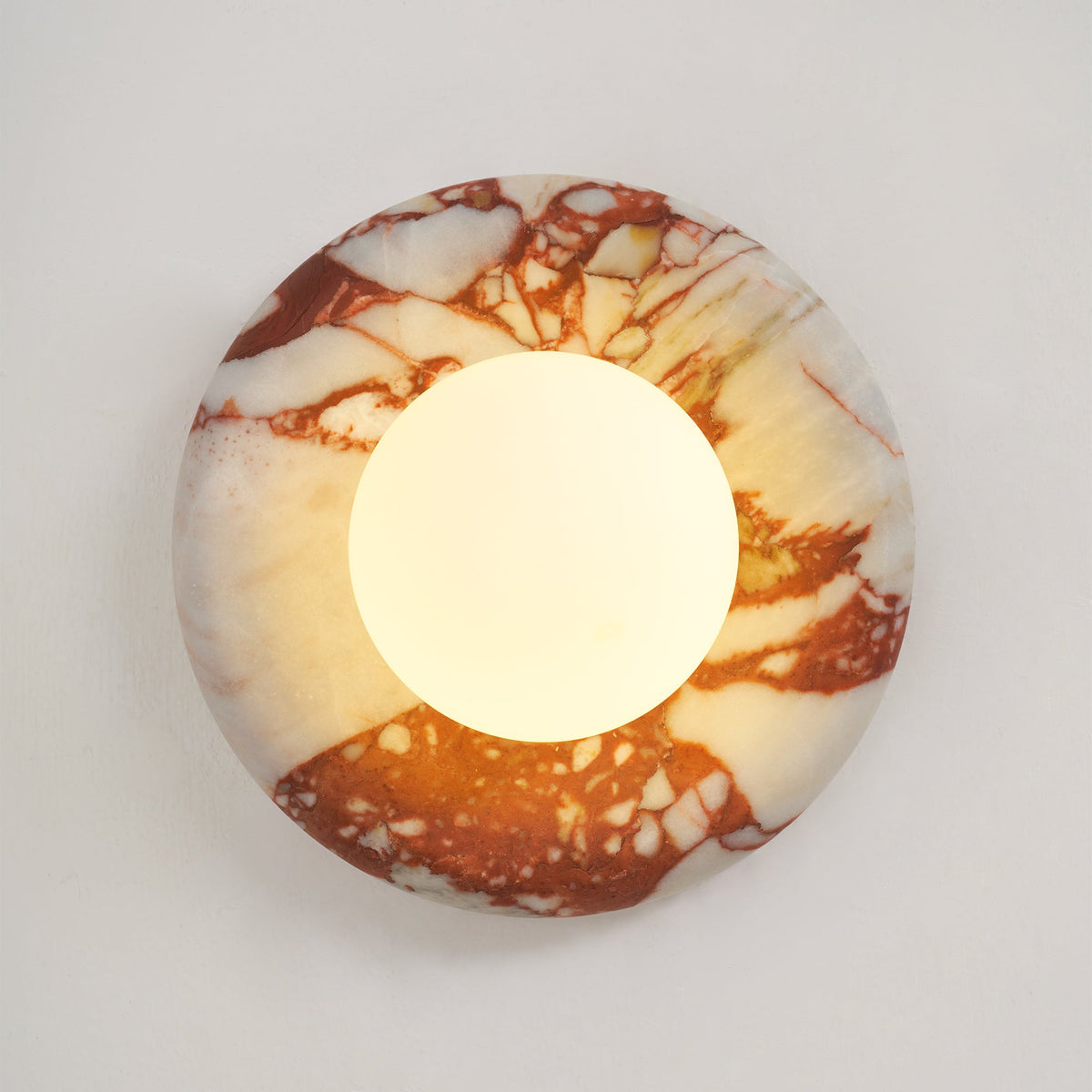 Orli Red Marble Sconce
