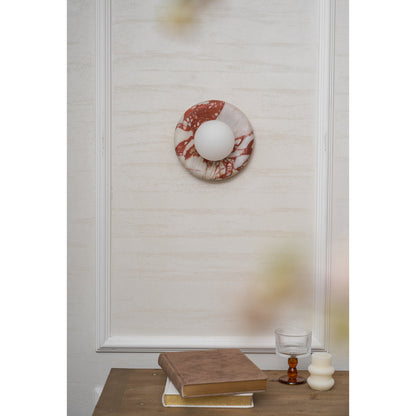 Orli Red Marble Sconce