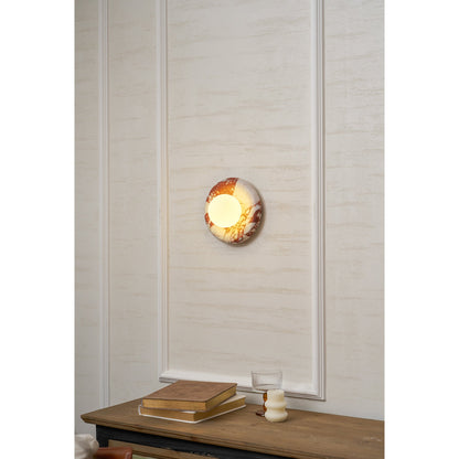 Orli Red Marble Sconce