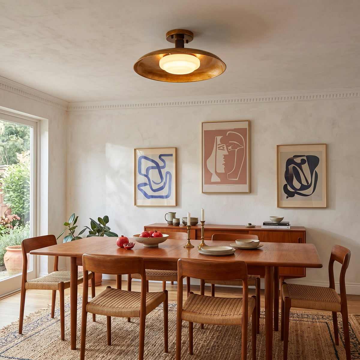 Pot-Lid Style Flat-Panel Ceiling Light
