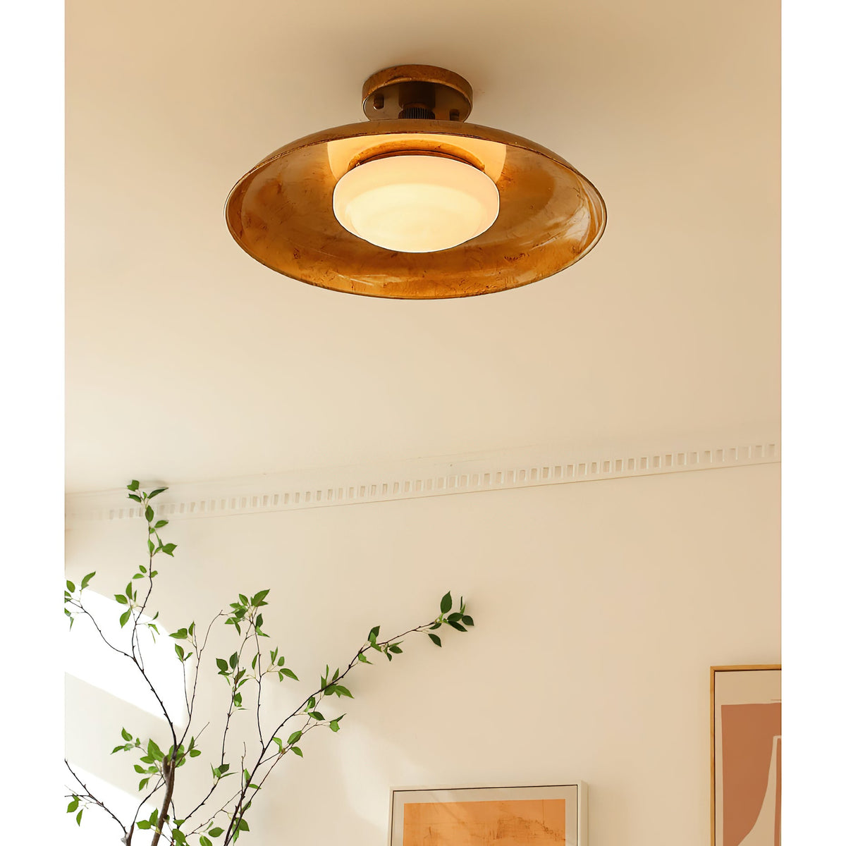 Pot-Lid Style Flat-Panel Ceiling Light