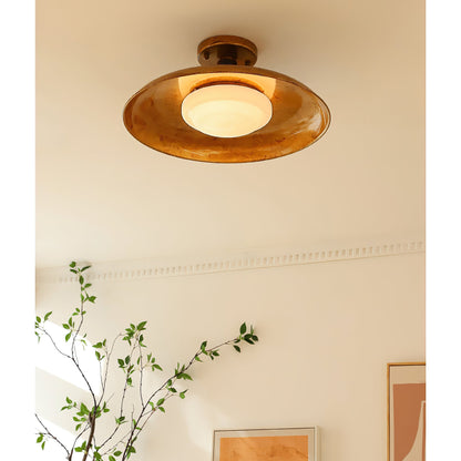Pot-Lid Style Flat-Panel Ceiling Light