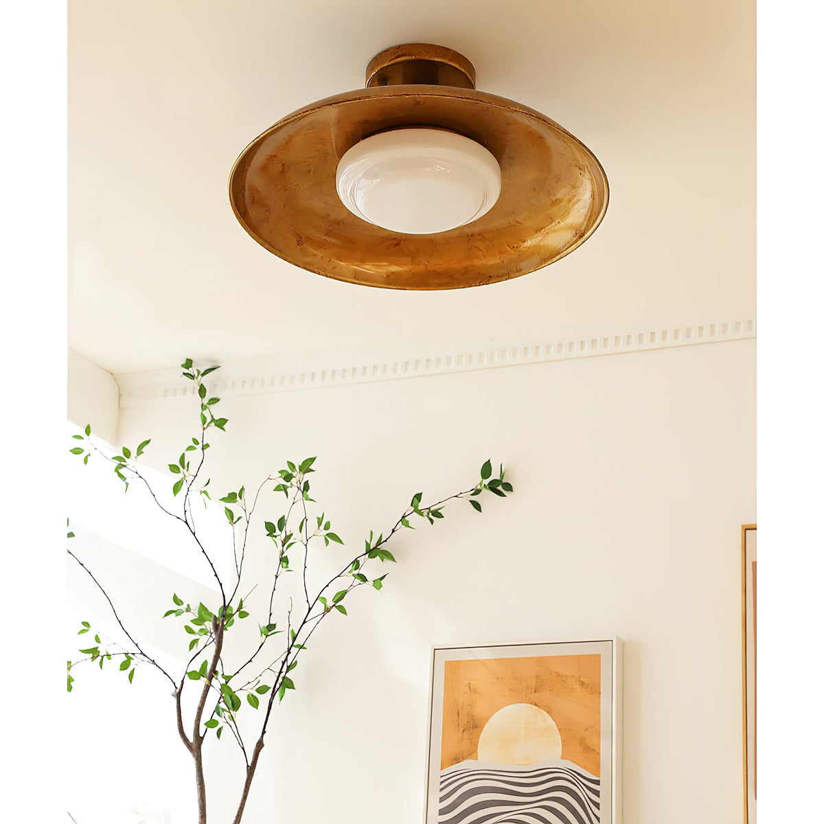 Pot-Lid Style Flat-Panel Ceiling Light