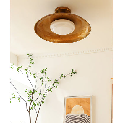Pot-Lid Style Flat-Panel Ceiling Light