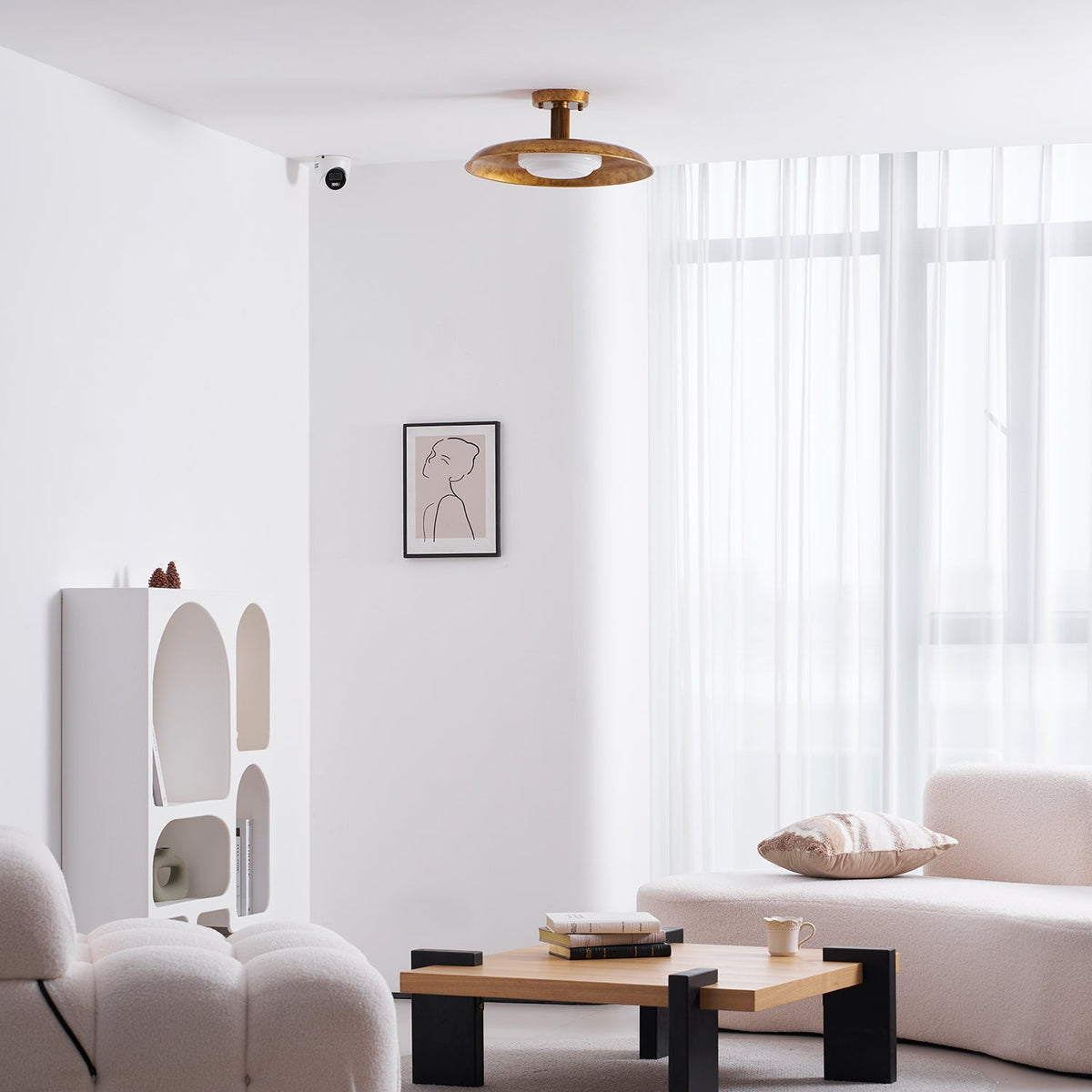 Pot-Lid Style Flat-Panel Ceiling Light