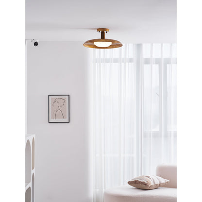 Pot-Lid Style Flat-Panel Ceiling Light