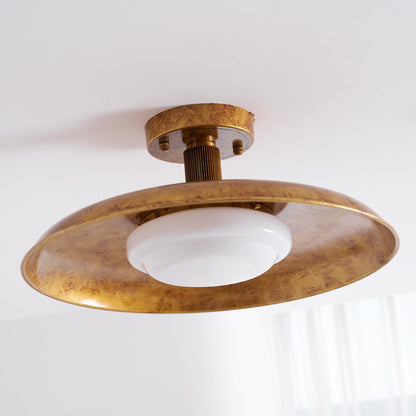 Pot-Lid Style Flat-Panel Ceiling Light