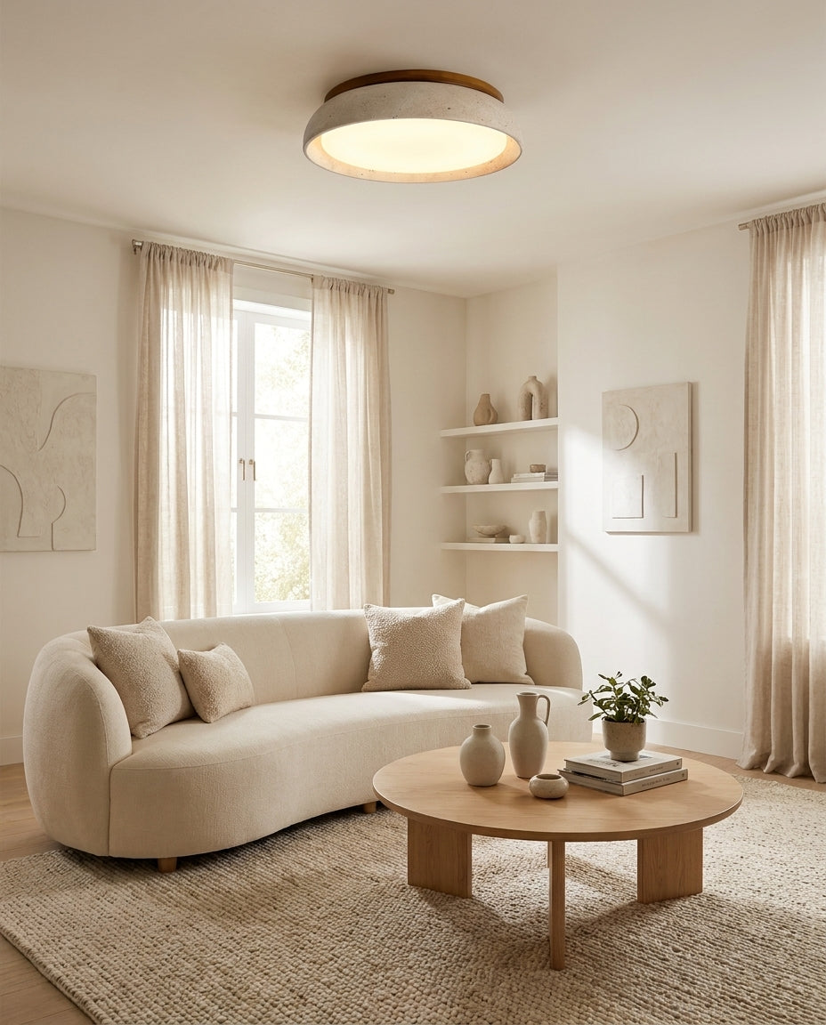 Piedra Travertine Ceiling Light