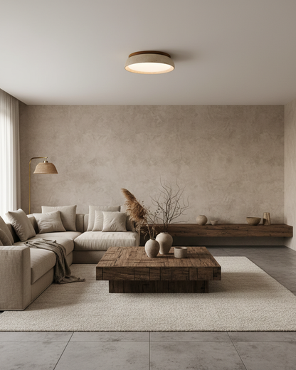 Piedra Travertine Ceiling Light