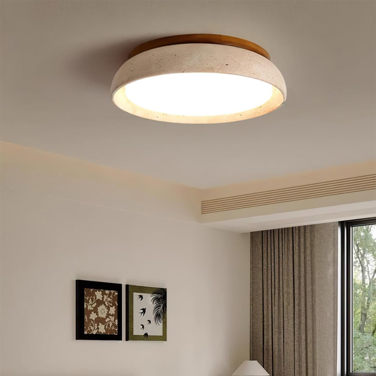 Ritta Ceiling Light Piedra Travertine