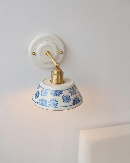 Porcelain Indigo Wall Lamp