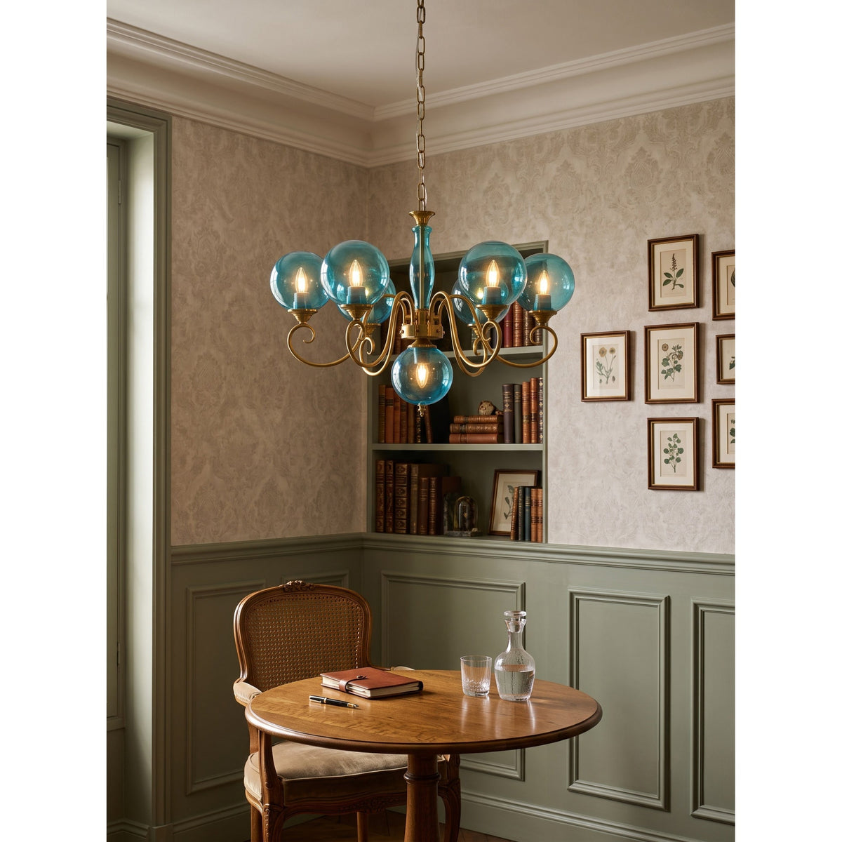 Evelyn Glass Chandelier