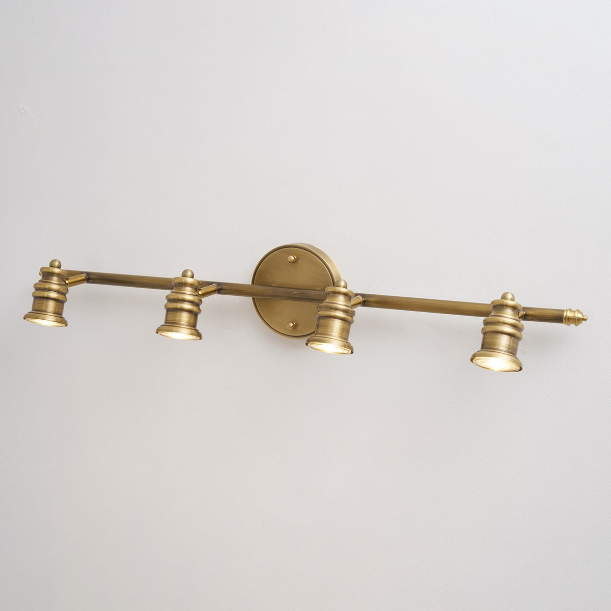 Halophane Brass Wall Lamp