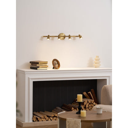 Halophane Brass Wall Lamp