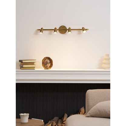 Halophane Brass Wall Lamp