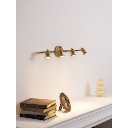 Halophane Brass Wall Lamp