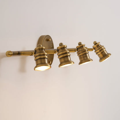 Halophane Brass Wall Lamp