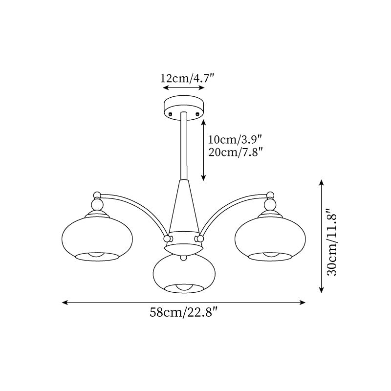Retro Calliope Chandelier