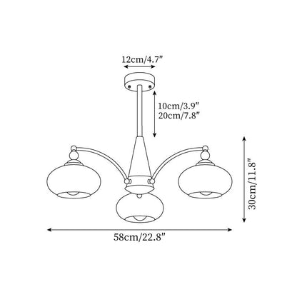 Retro Calliope Chandelier