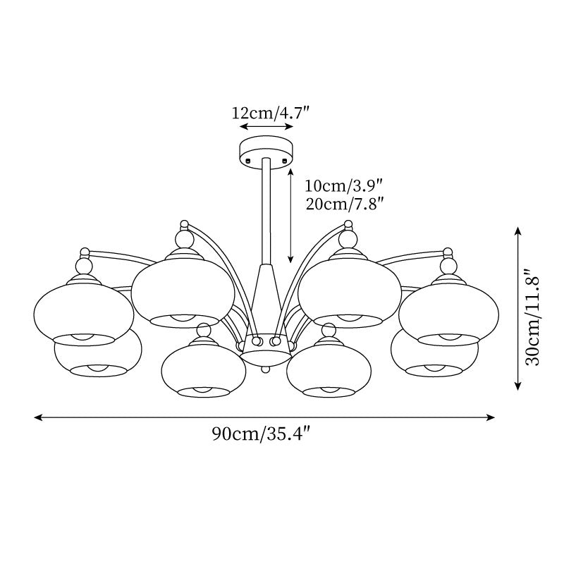Retro Calliope Chandelier