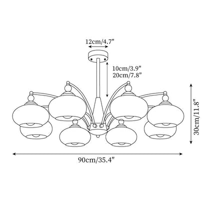 Retro Calliope Chandelier
