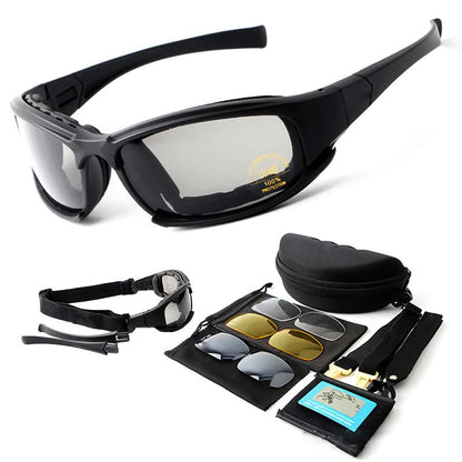 Polarised Motorcycle Sunglasses – UV400 Riding Glasses with Headband, 3 Colours