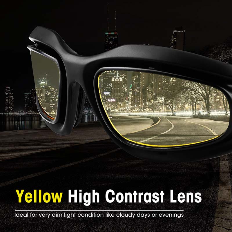 Rider's Choice | Motorcycle Sunglasses with Polarized UV400 Lenses | Secure Fit for Ultimate Eye Protection