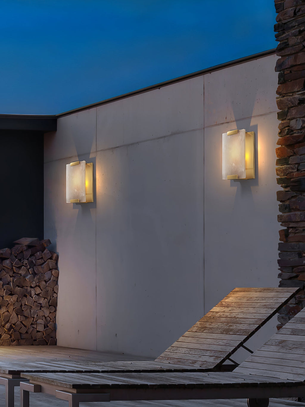 Roux Alabaster wall sconce